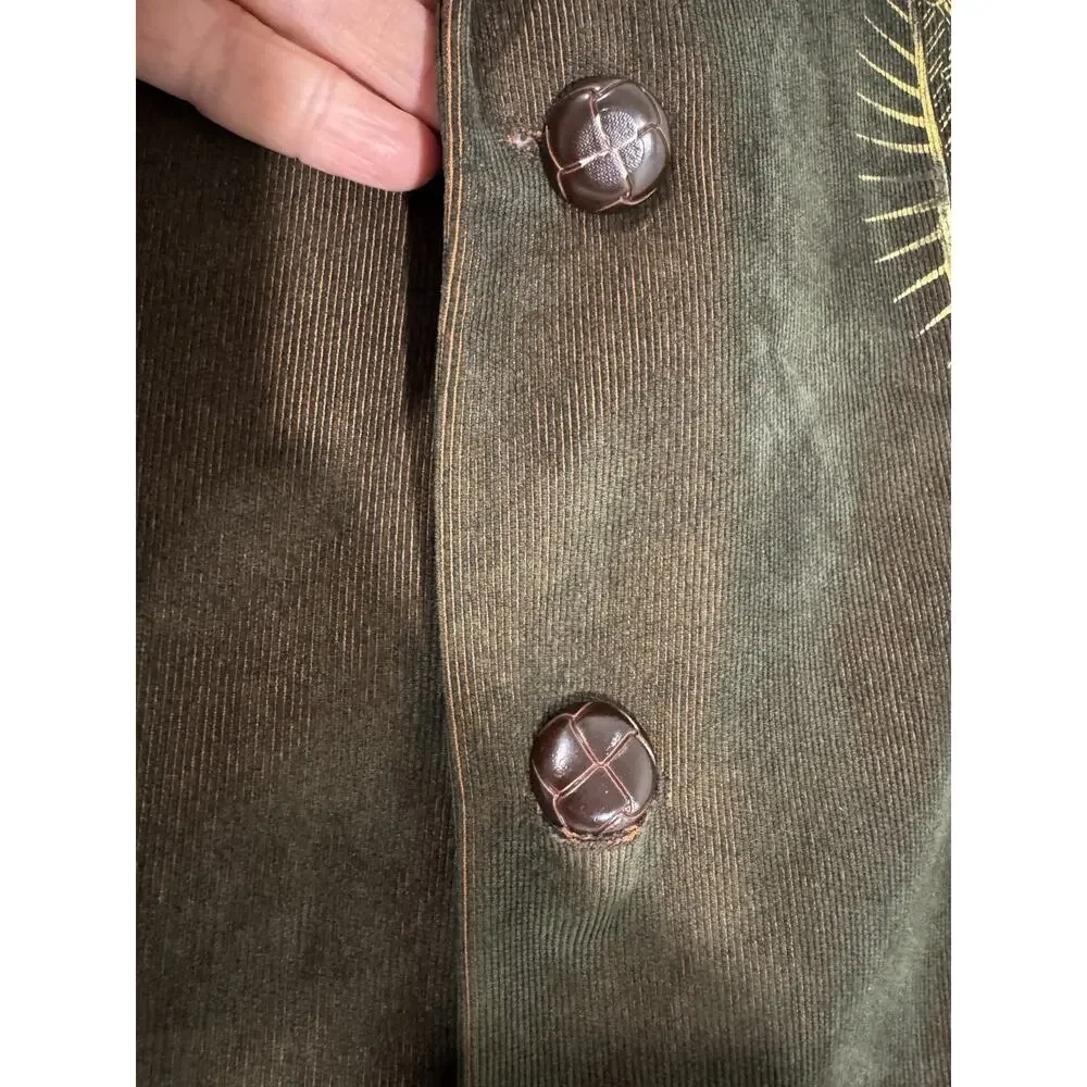 Rizzoli Uomo Rome Corduroy Blazer Size 46 Brown Italian Victory Outreach Int'l